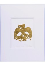 The Eagle and the Frog by Bill Reid Matted