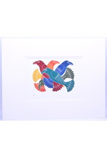 Spectacular Ravens by Kenojuak Ashevak Matted