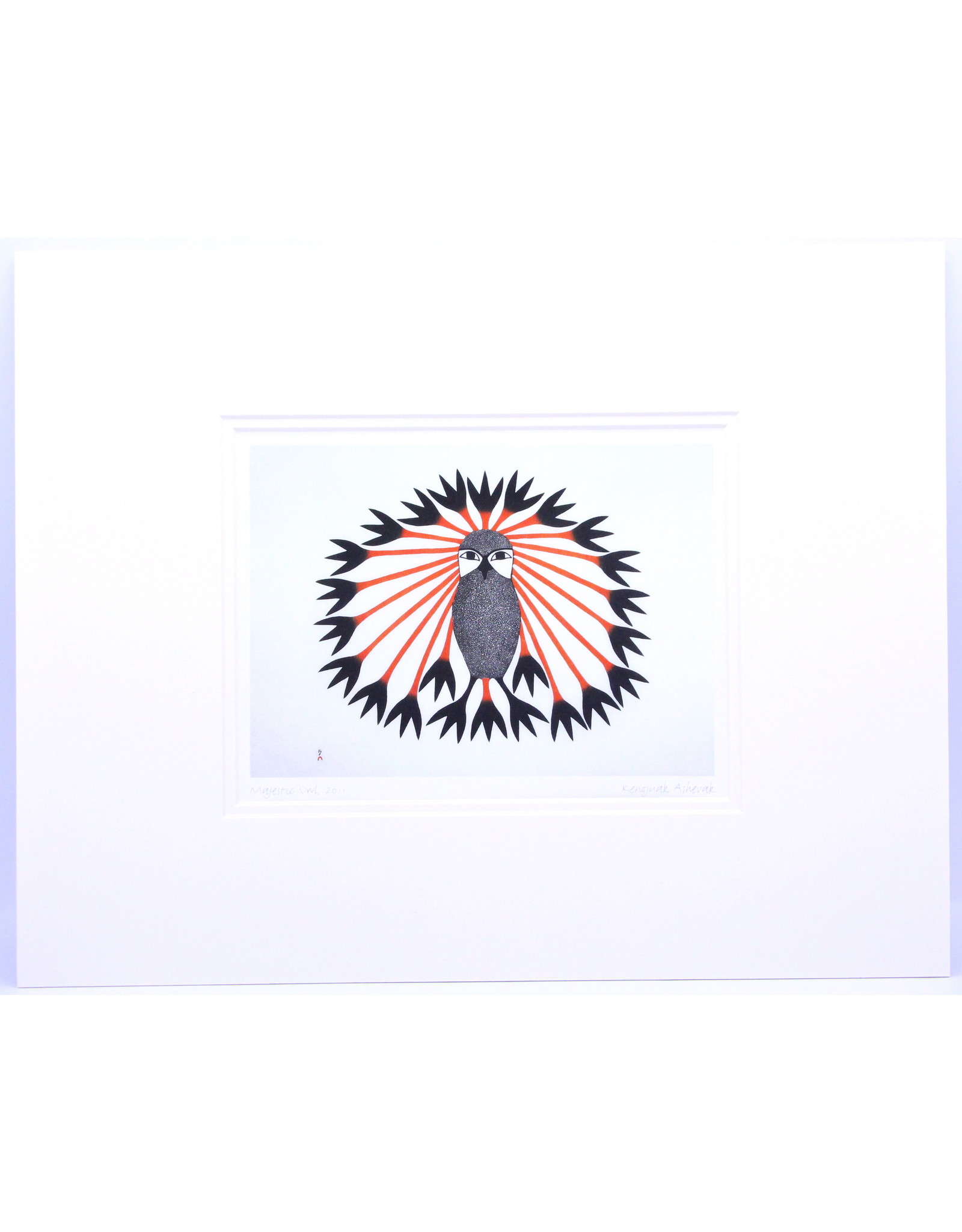 Majestic Owl, 2011 par Kenojuak Ashevak Montée sur Passe-Partout