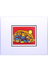 Flock of Loons par Norval Morrisseau Montée sur Passe-Partout