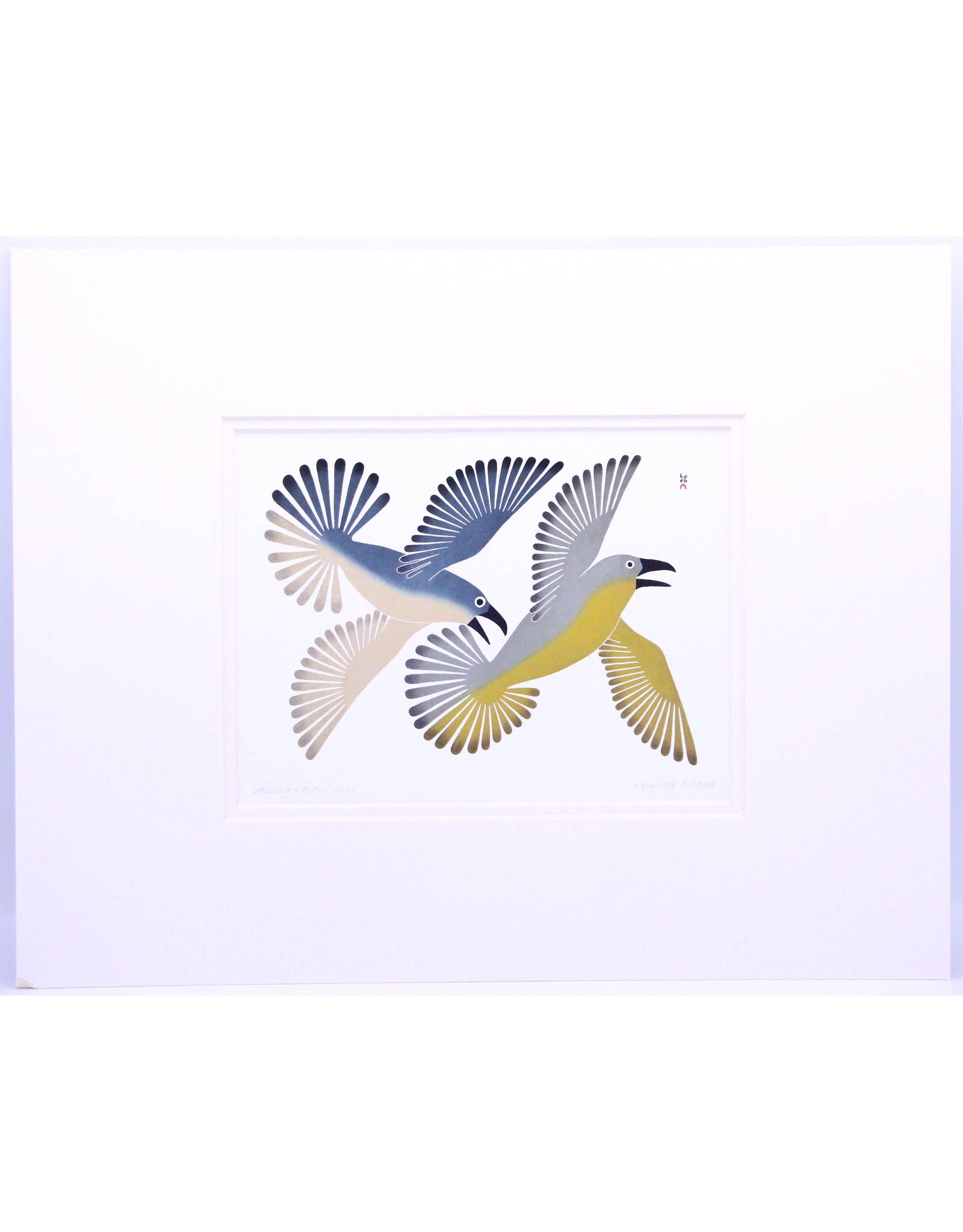 Dancing Ravens by Kenujuak Ashevack Passe-Partout