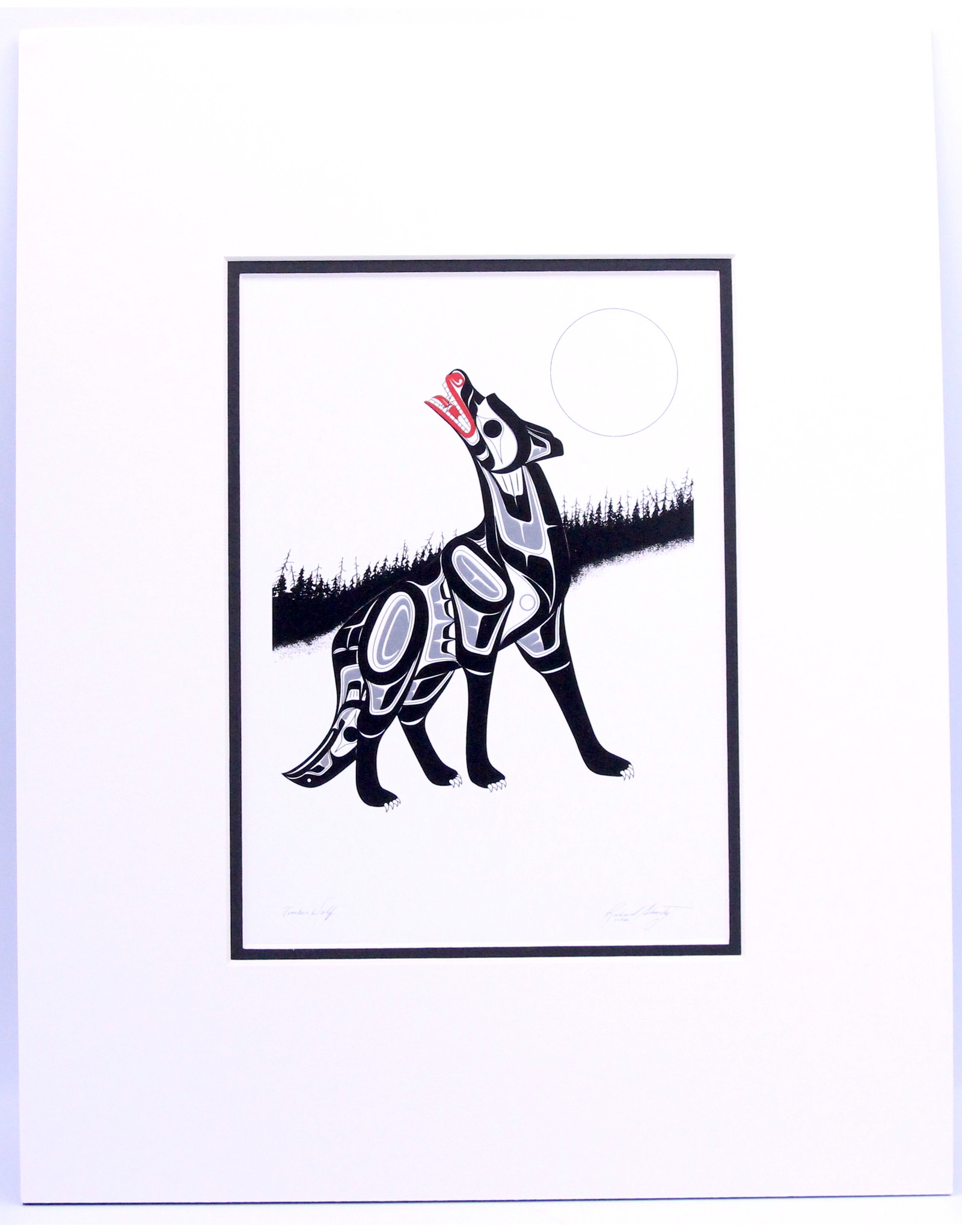 Timber Wolf by Richard Shorty Matted