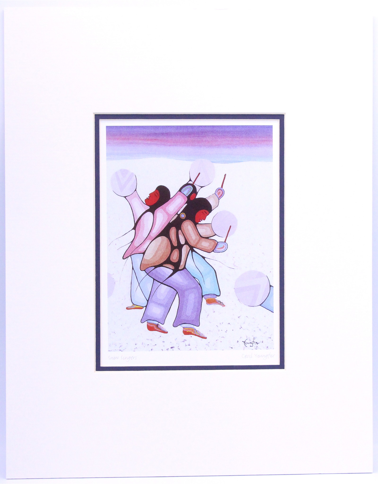 Snow Singers by Cecil Youngfox Matted