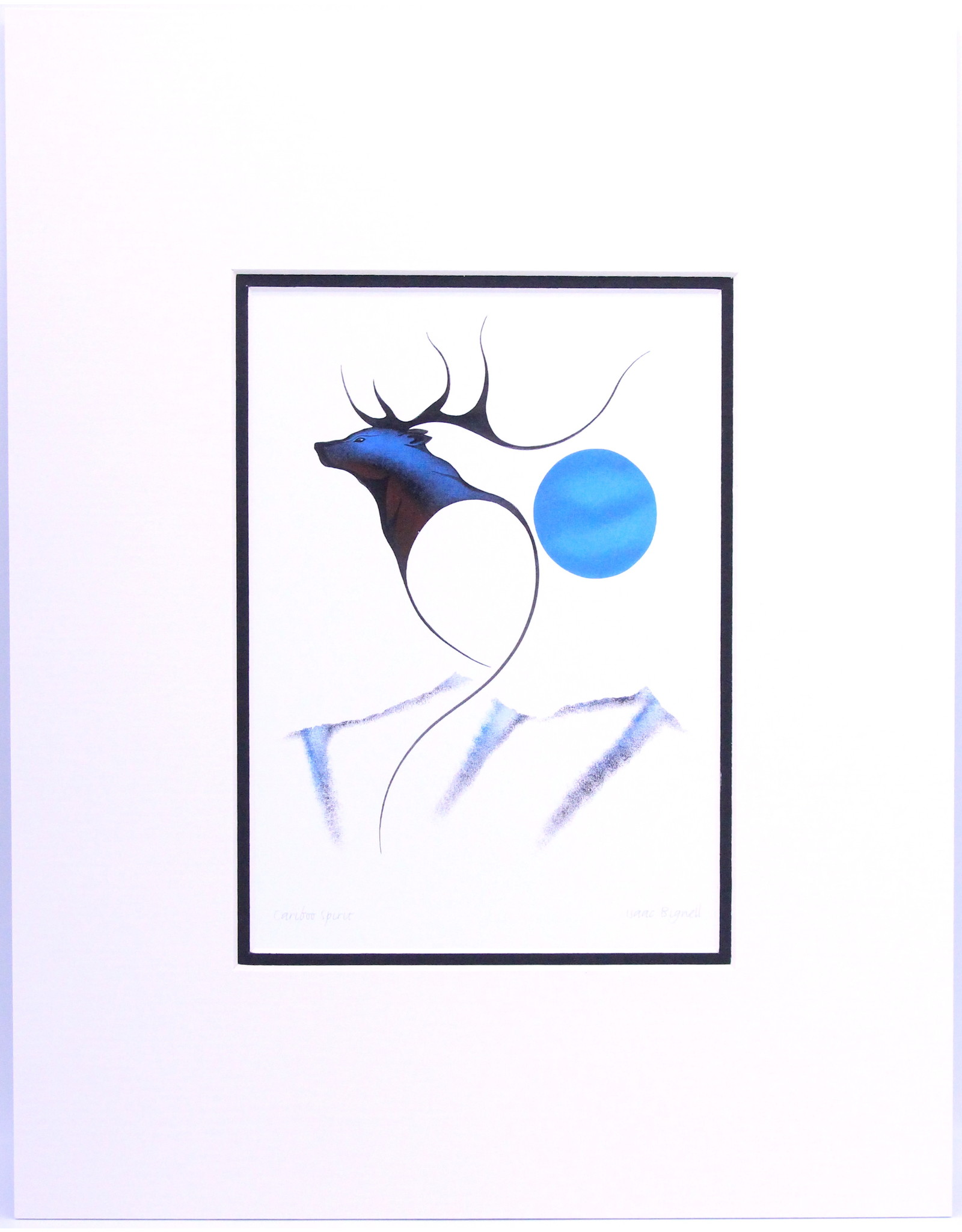 Caribou Spirit by Isaac Bignell Matted