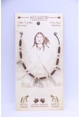 3 Fox Claw Necklace (Amerindian Necklaces E)