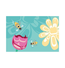Bee & Blossoms by Paul Windsor Postcard