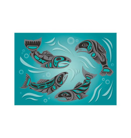 Sacred Salmon by Paul Windsor Postcard