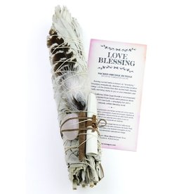 Sacred Smudge Bundle - Rose Quartz