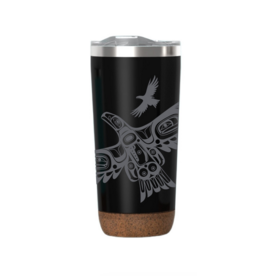 Tasse Grand Format avec Base en Liège - Soaring Eagle par Corey Bulpitt