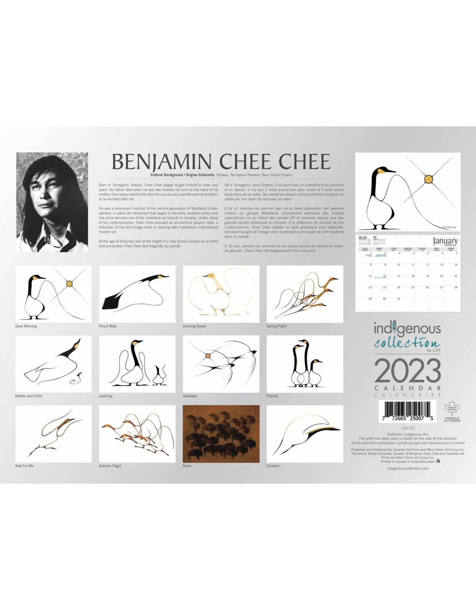 Benjamin Chee Chee 2023 Calendar - CAL107