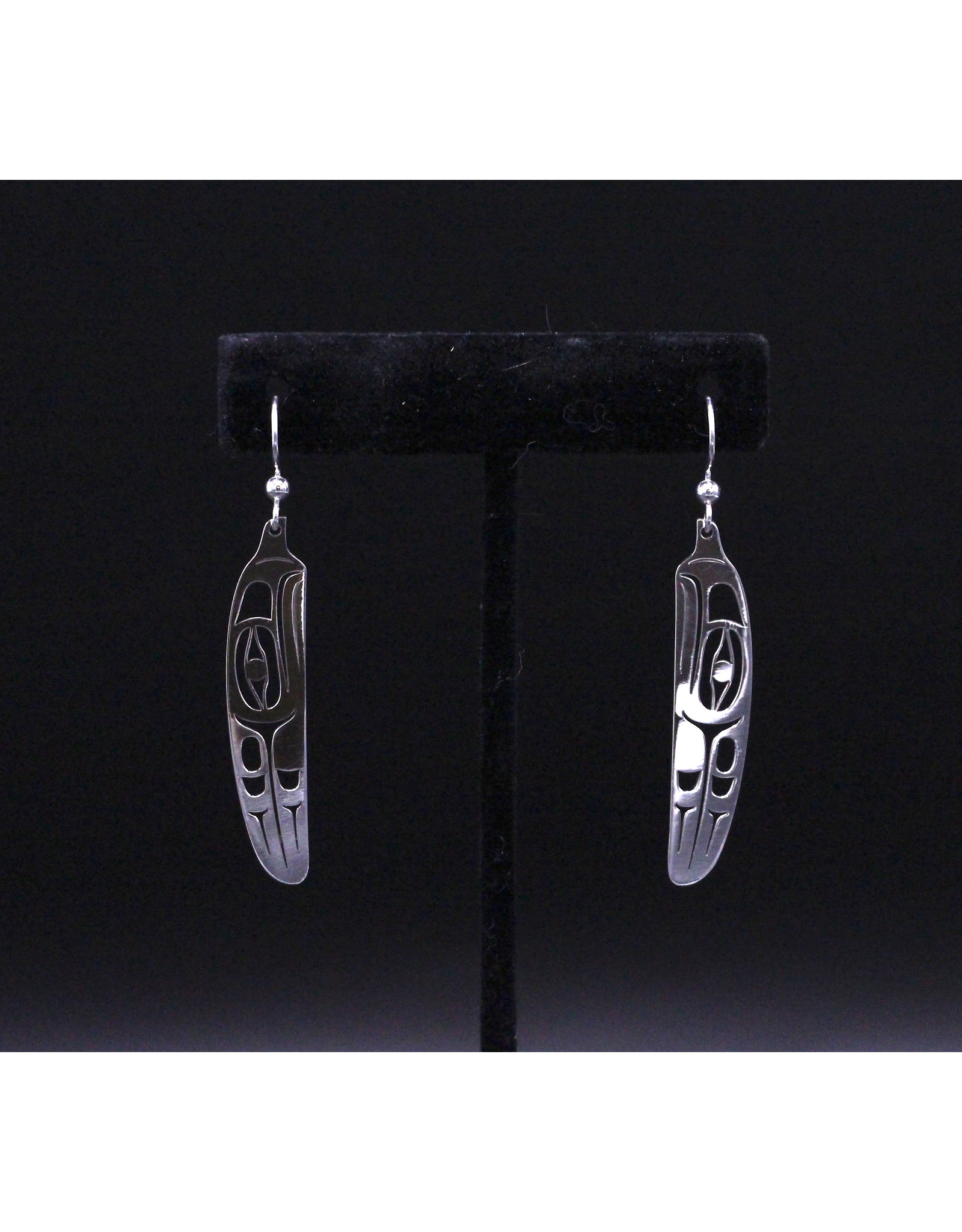 Raven/Crow Feather Earrings by Grant Pauls- GPE05