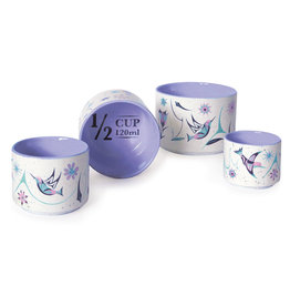 Ceramic Measuring Cup Set - Hummingbirds