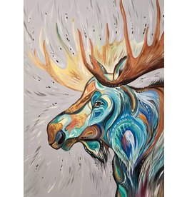 Cree Style Moose by Carla Joseph Framed