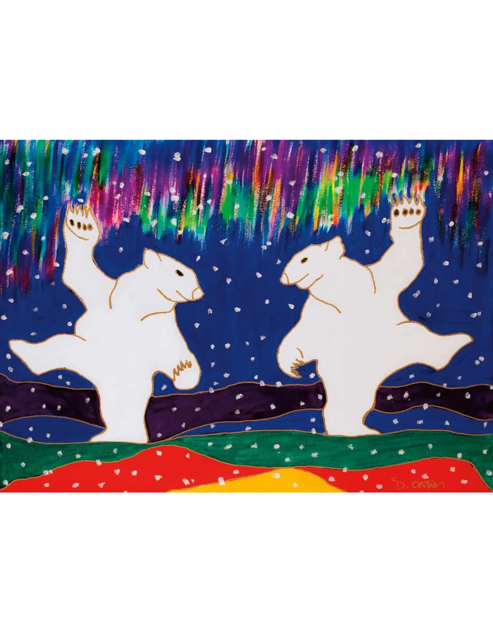 Aurora Dancers by Dawn Oman Card