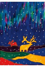 Aurora Caribou par Dawn Oman Carte