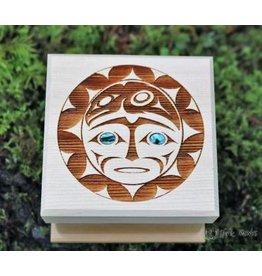 Small Bentwood Box - Raven and Sun