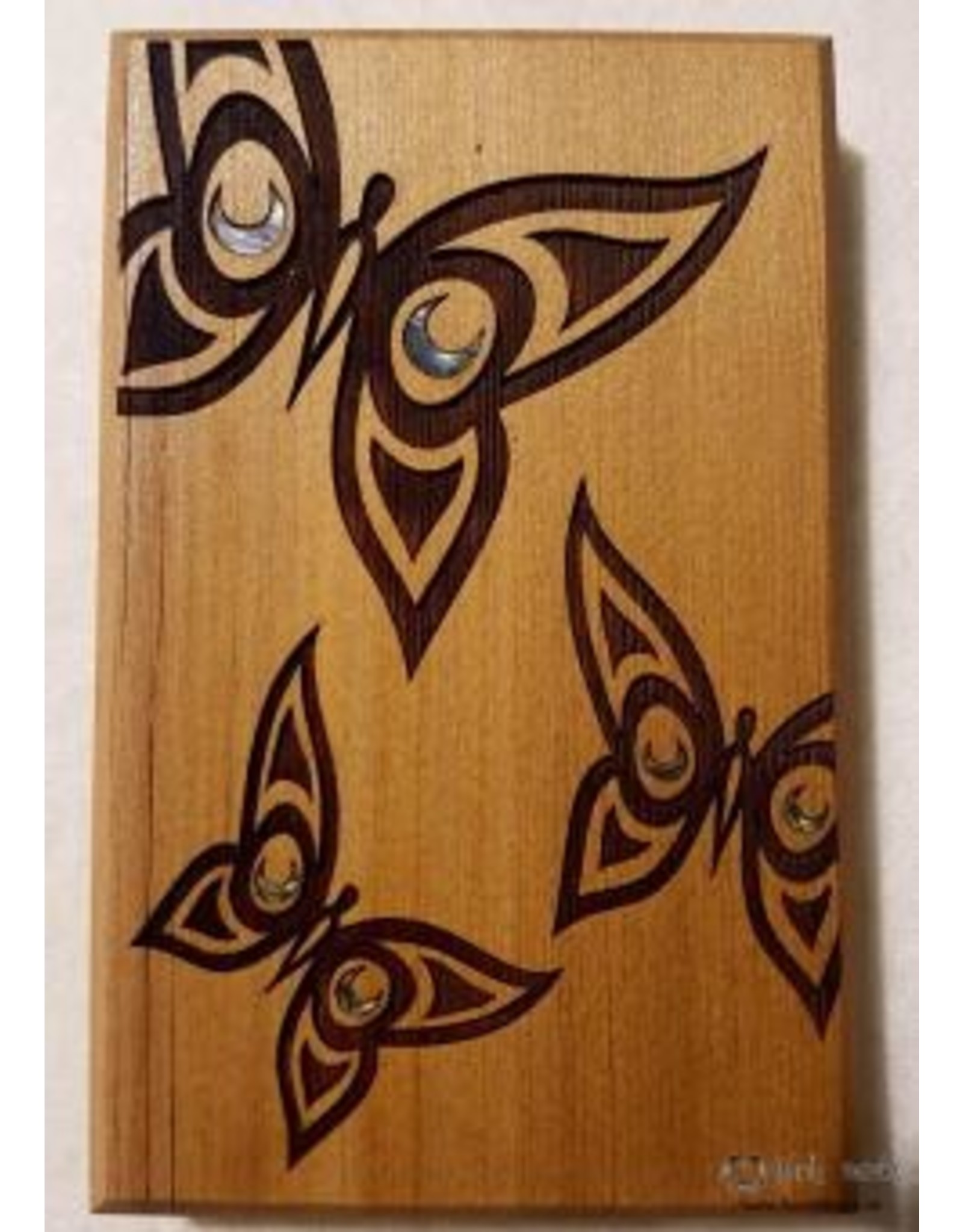 Mini Cedar Wall Plaque - Butterfly