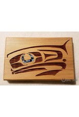 Mini Cedar Wall Plaque - Raven