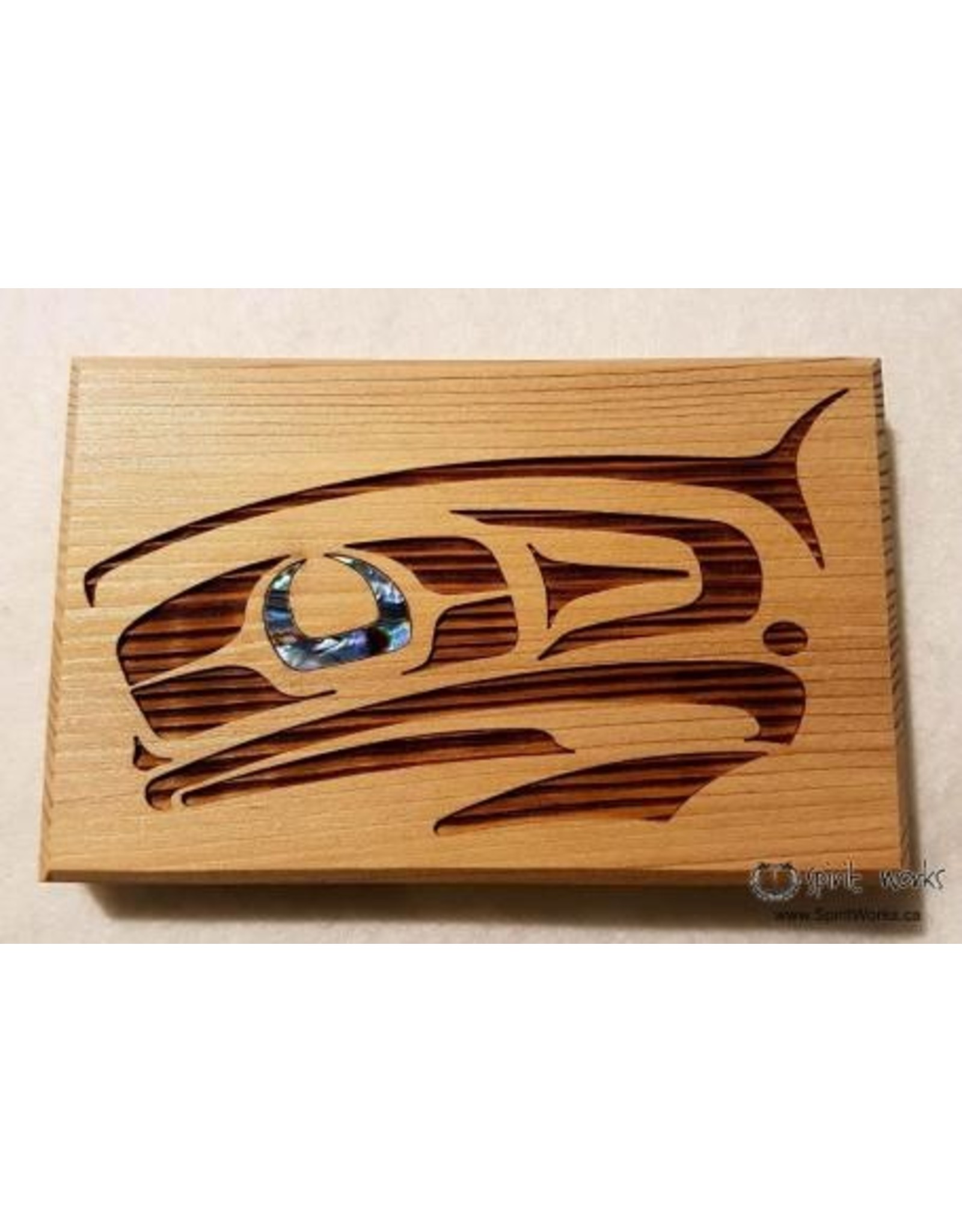 Mini Cedar Wall Plaque - Raven