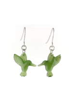 Boucles d'Oreilles Colibri en Jade - JDS67