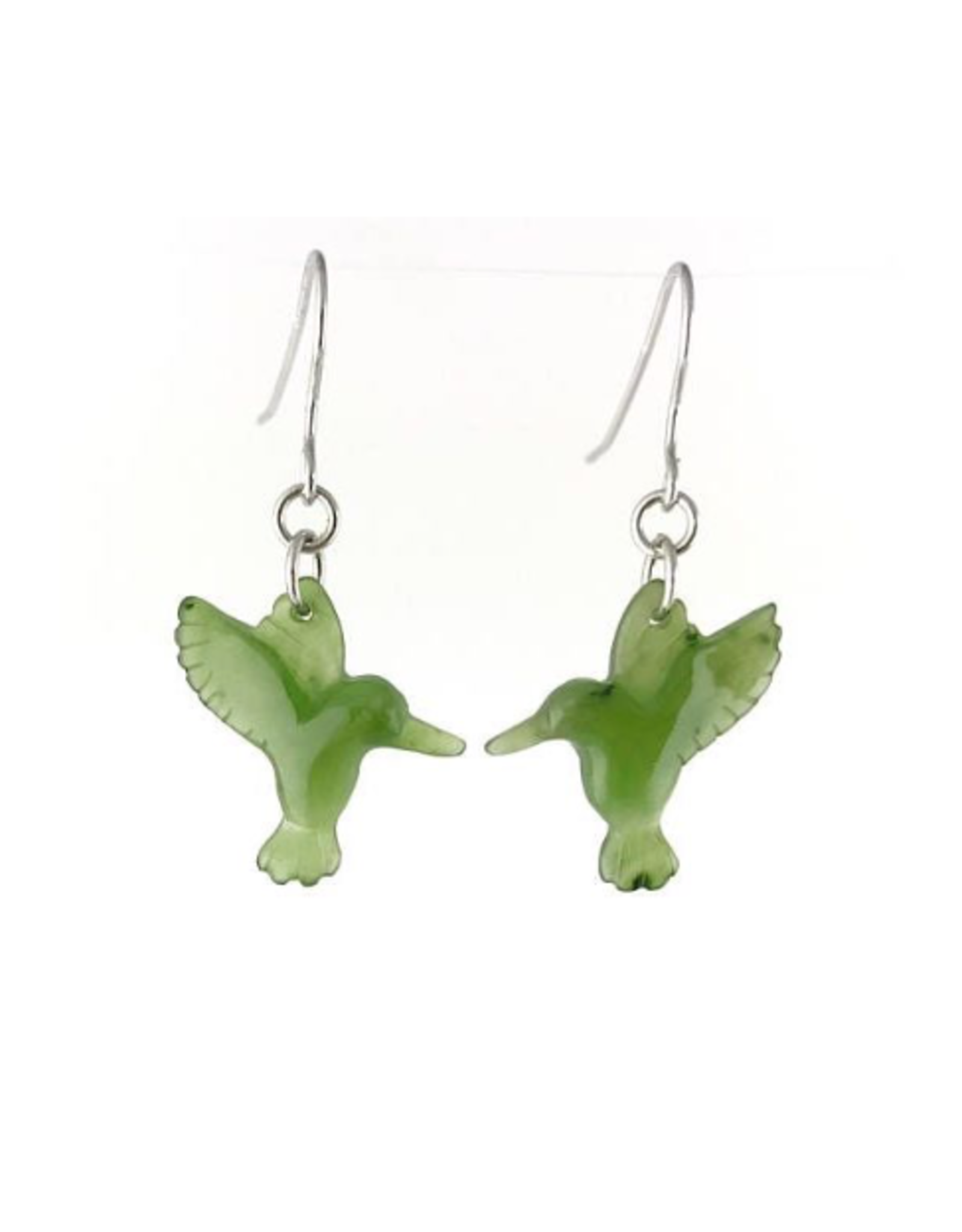 Boucles d'Oreilles Colibri Jade - 1380