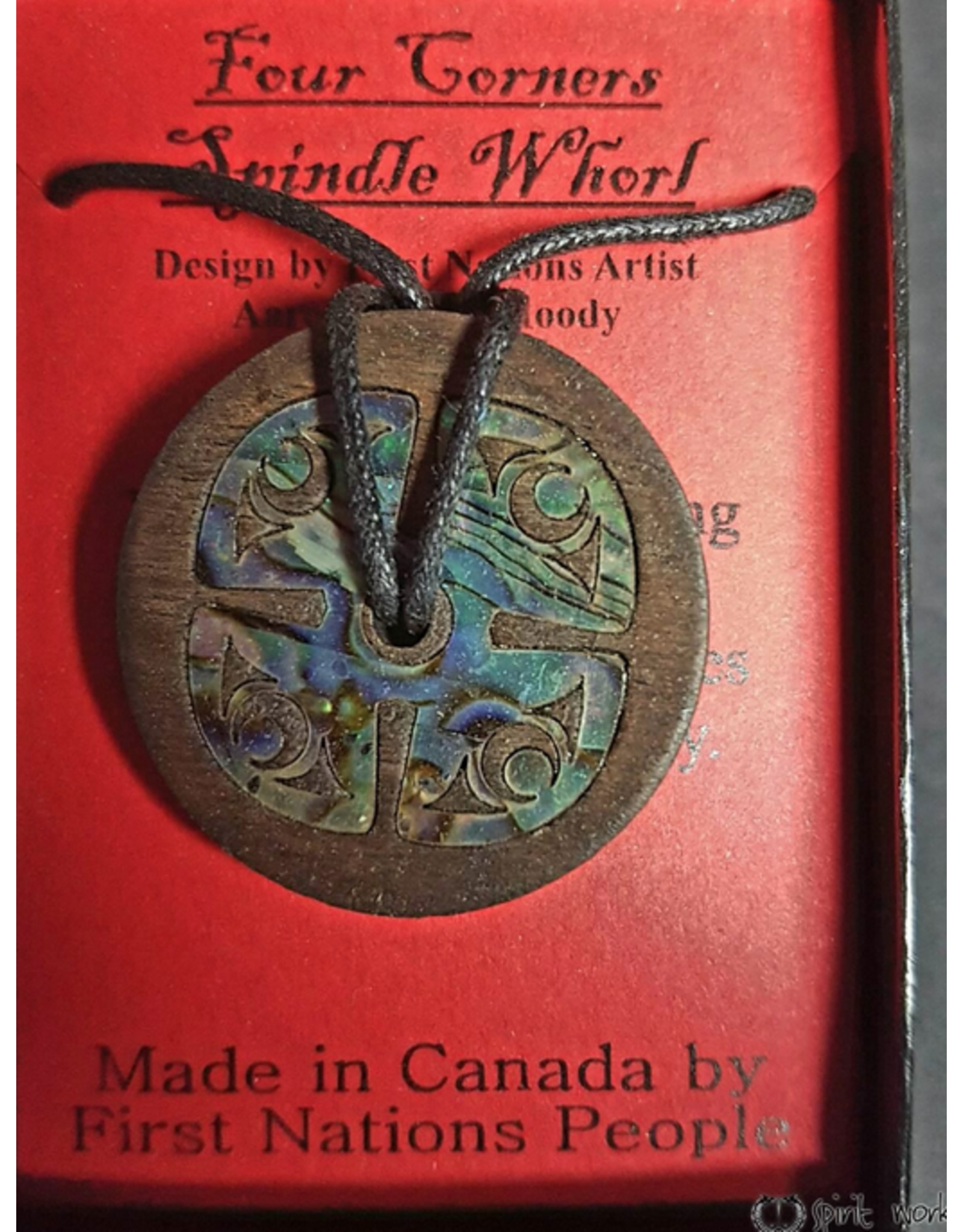 Pendentif Spindle Whorl Native Design - Foncé