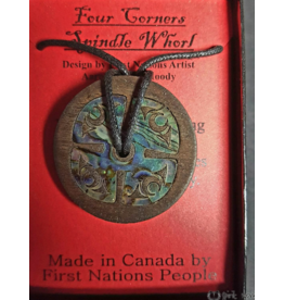 Pendentif Spindle Whorl Native Design - Foncé