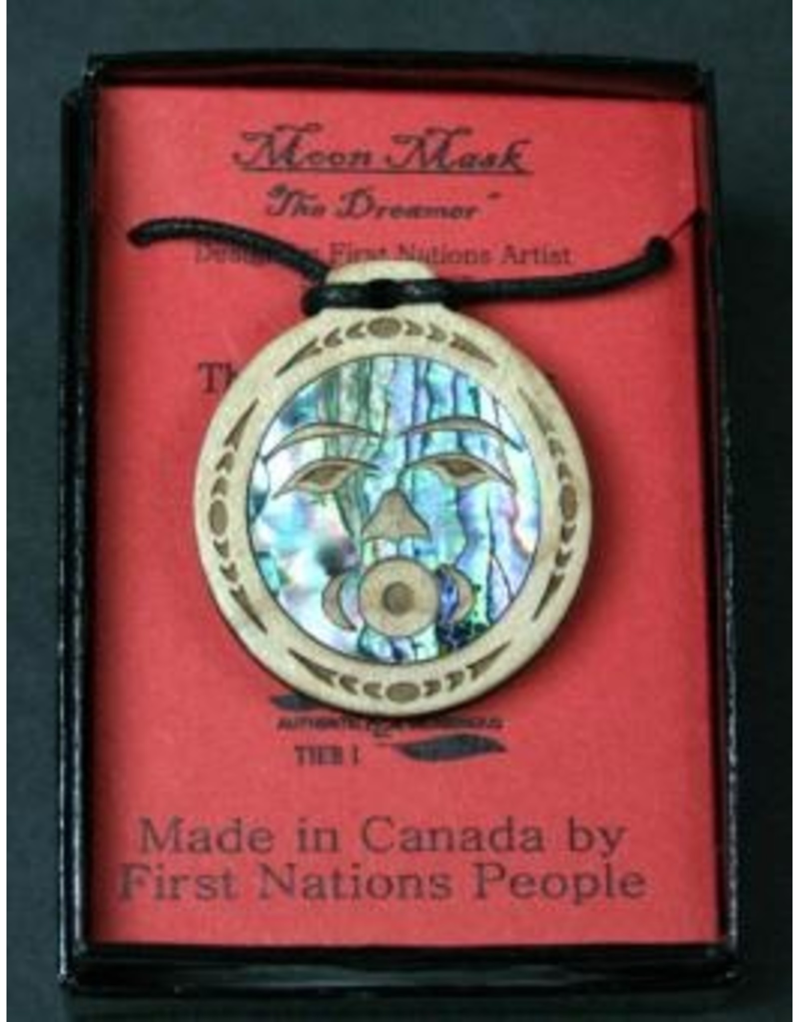 Moon Mask Pendant Native Design - Light