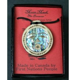 Pendentif Masque Lunaire Native Design - Claire
