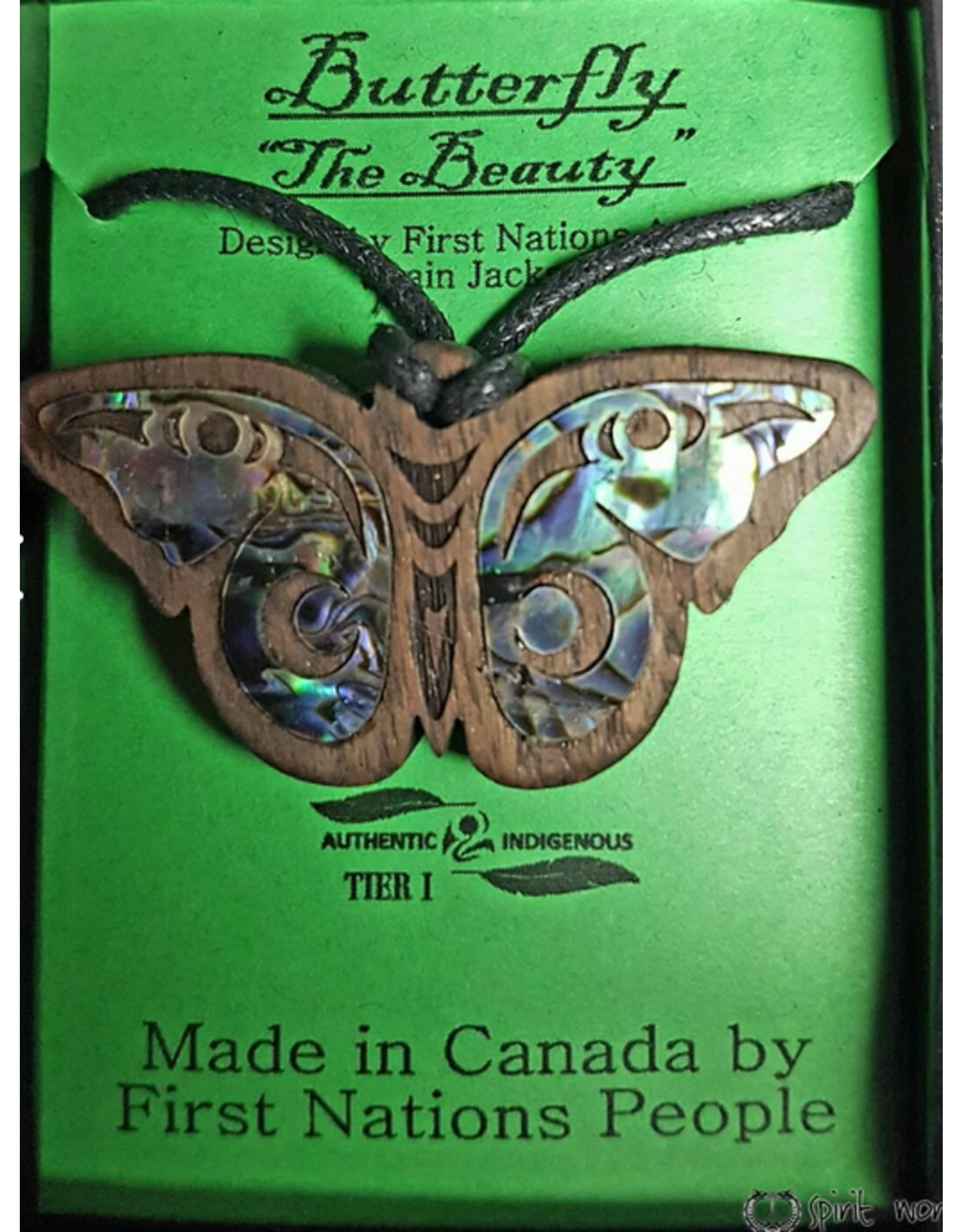 Pendentif Papillon Native Design - Foncé
