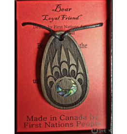 Pendantif Ours Native Design - Foncé