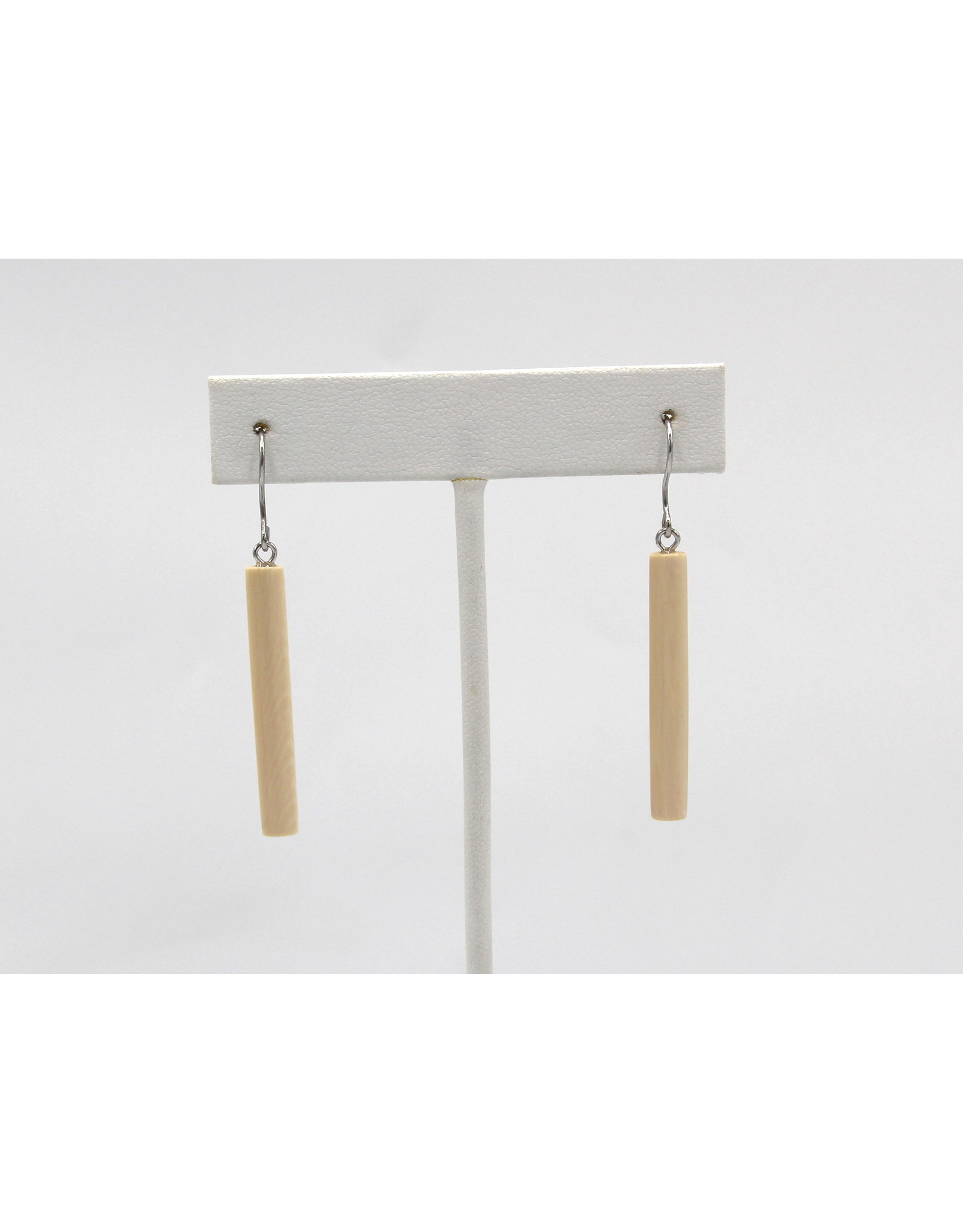 Boucles d'Oreilles en Ivoire de Mammouth Fossilisé - MDS50