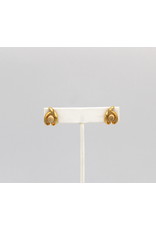 Boucles d'Oreilles Rondes en Ivoire de Mammouth Fossilisé - ME43