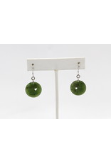 Boucles d'Oreilles Corbeau en Jade - JE55