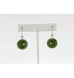 Boucles d'Oreilles Corbeau en Jade - JE55