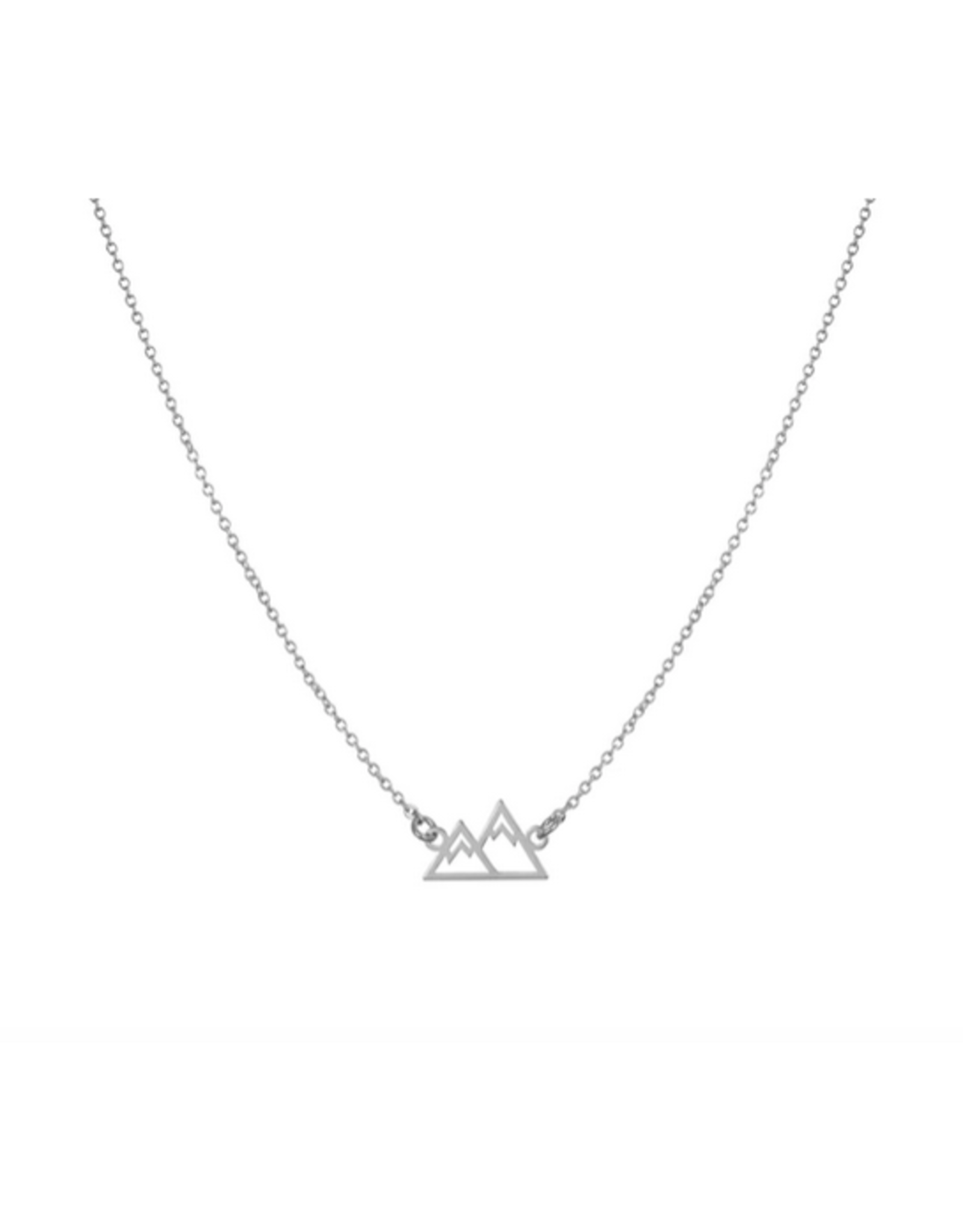 Small Mountain Necklace - Silver