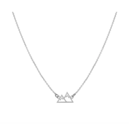 Small Mountain Necklace - Silver