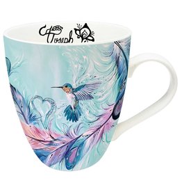 Tasse Hummingbird Feathers par Carla Joseph