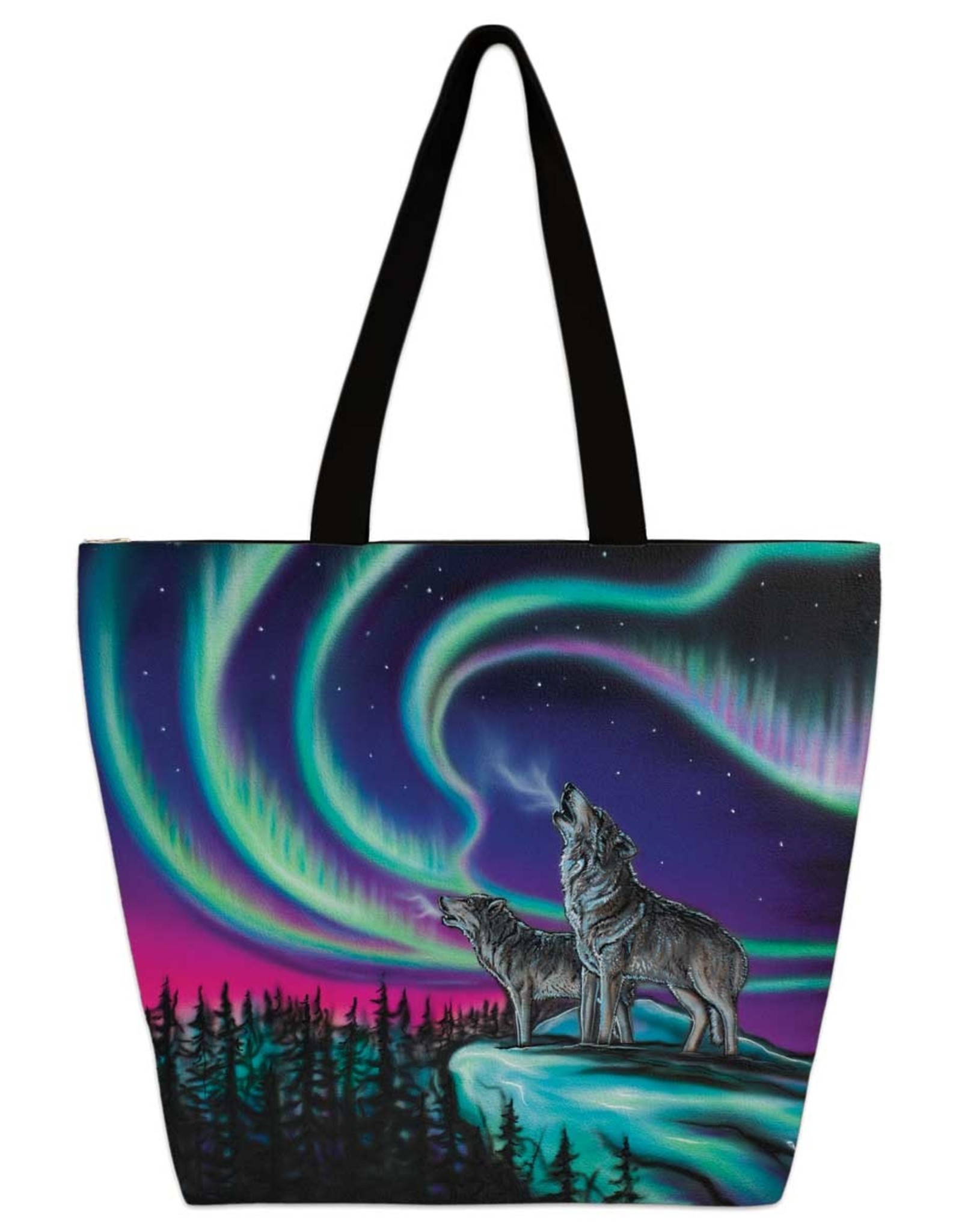 Sky Dance Wolf Song by Amy Keller Tote Bag - POD2542TOTE