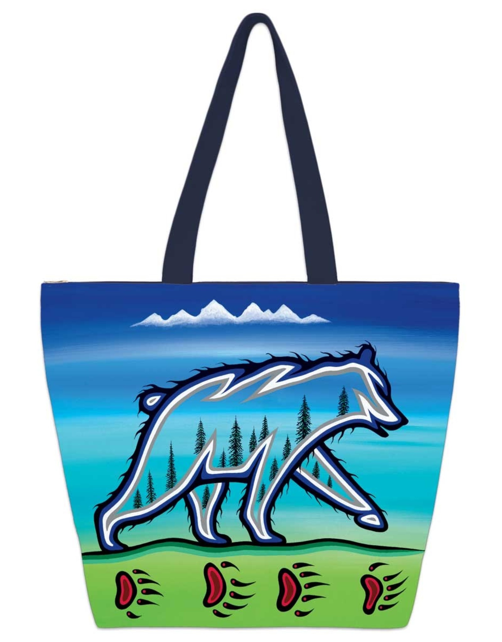 Ojibway Medicine Bear by Jeffrey Red Tote Bag - POD2356TOTE