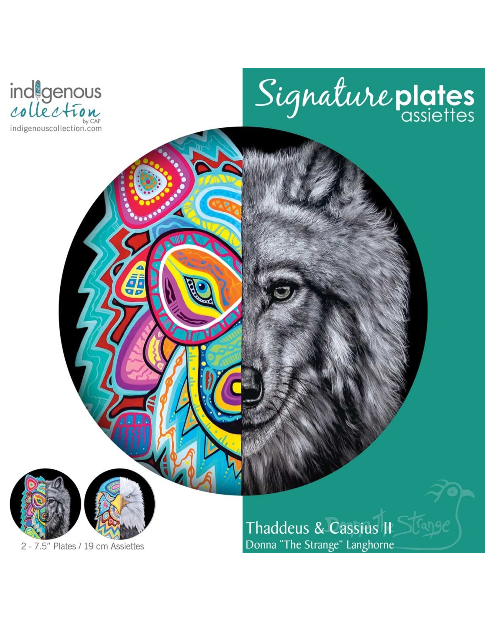 Thaddeus & Cassius II by Donna Langhorne Plate - PLT022