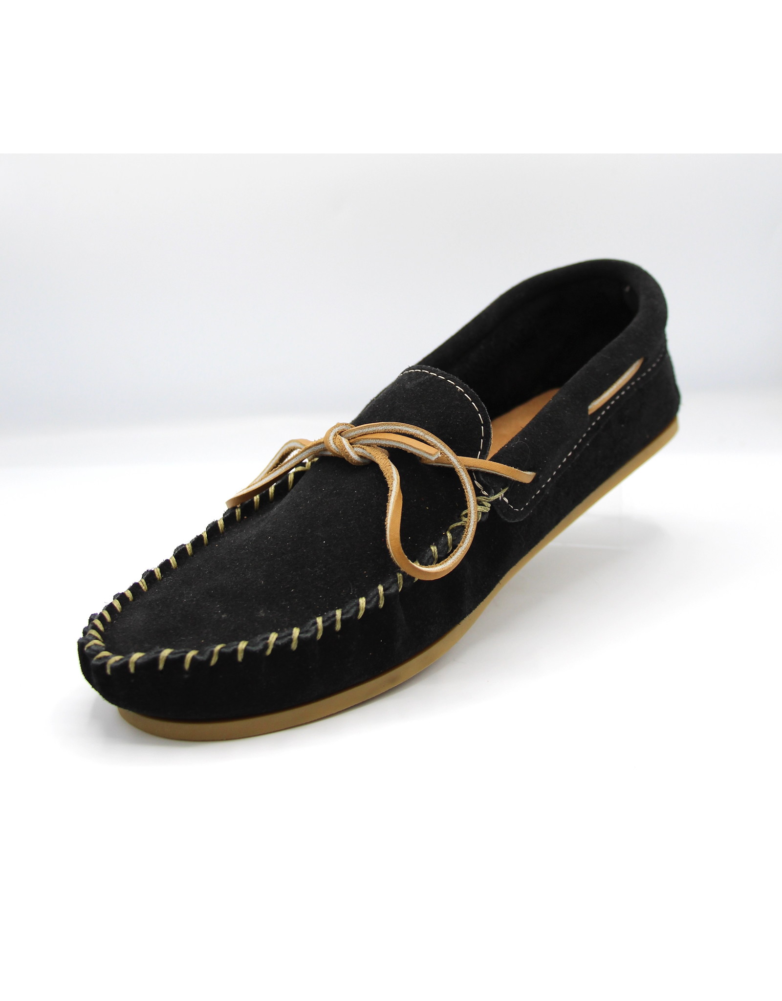Navy Suede Moccasin with Sole Men - 13108BLM