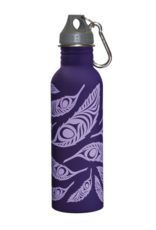 Water Bottle Feather by Simone Diamond - WBS29