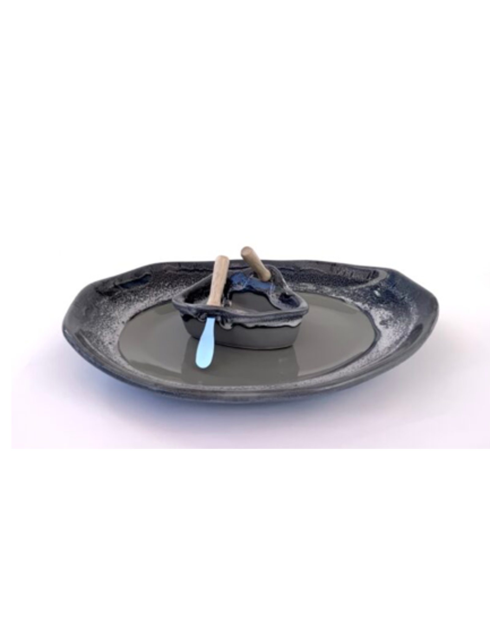 Boat on a Pond Dip Set - River Rock