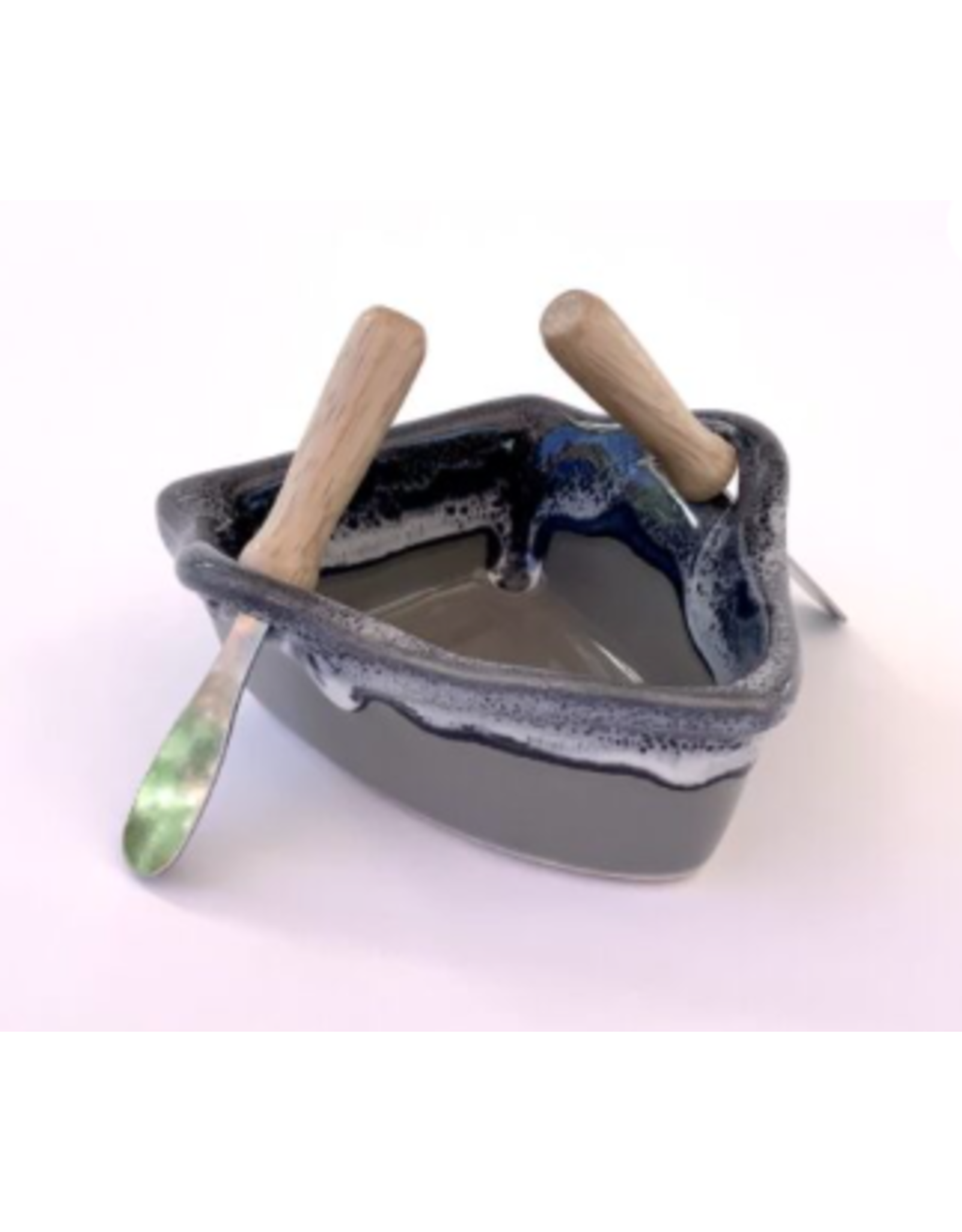 Boat Dip Pot - River Rock