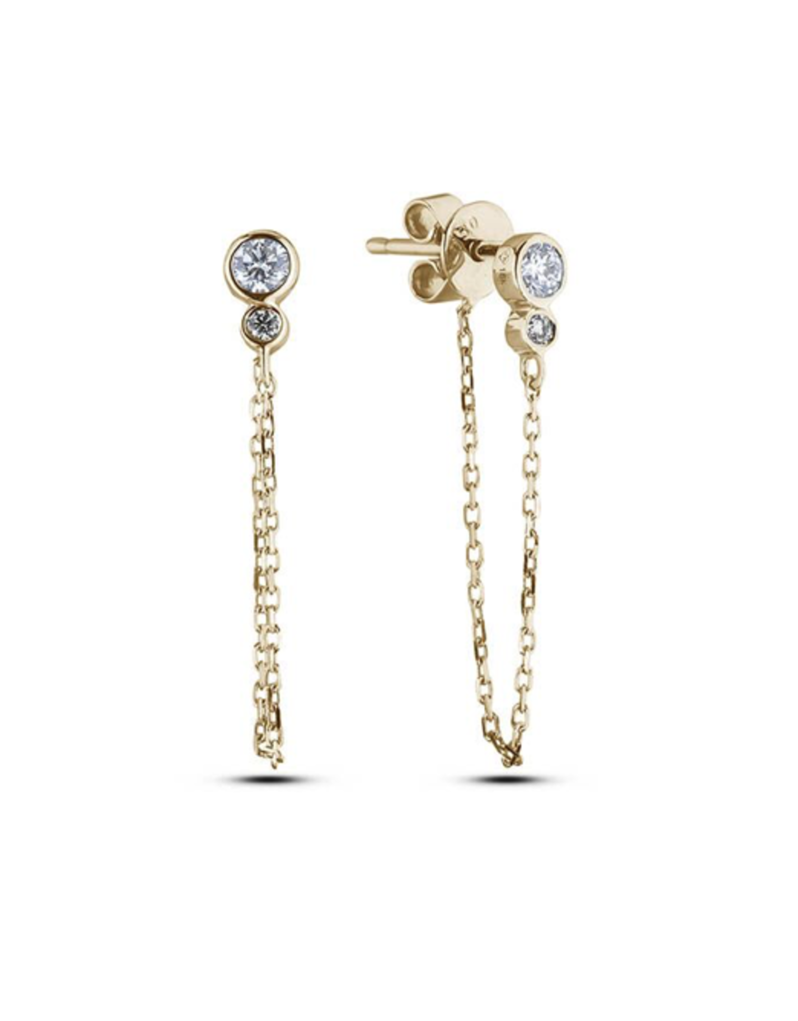 Chain Earrings Gold - PLDE06