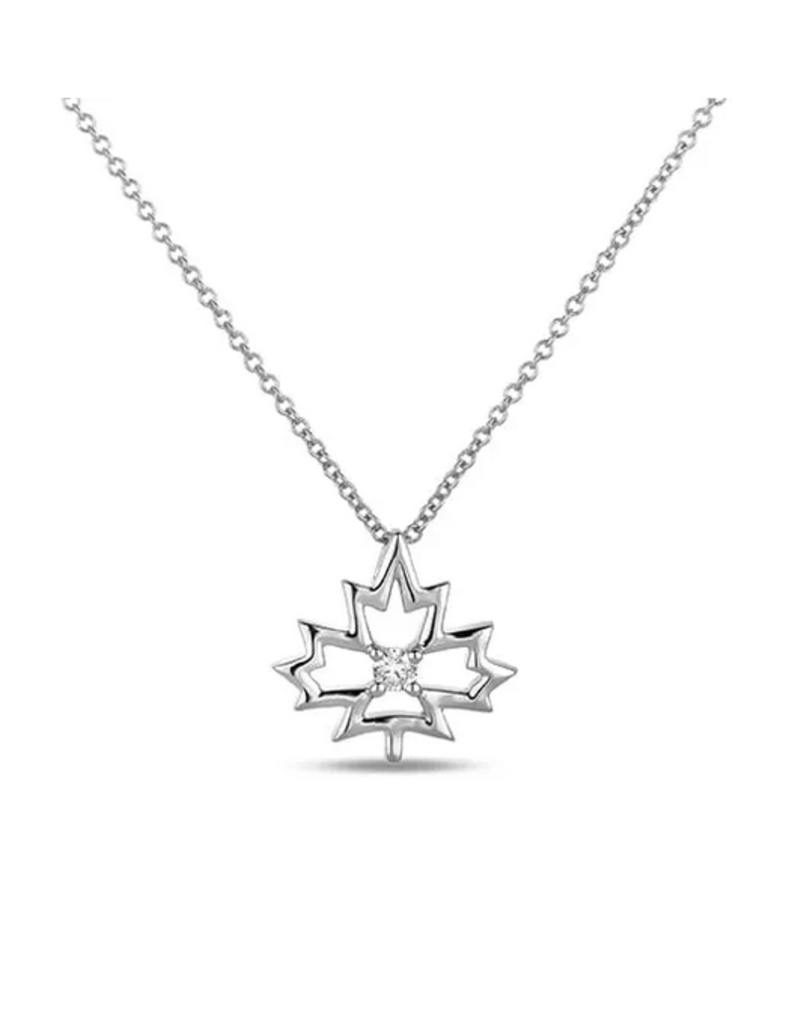 Maple Leaf Silver Pendant  - PLDP23