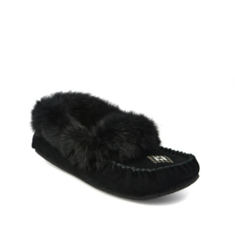 Street Suede Moccasin - Black