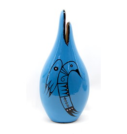 Baja Vase by Veran Pardeahtan - Hummingbird Blue