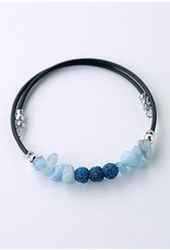 Bracelet Pierres de Lave Turquoise - WR904